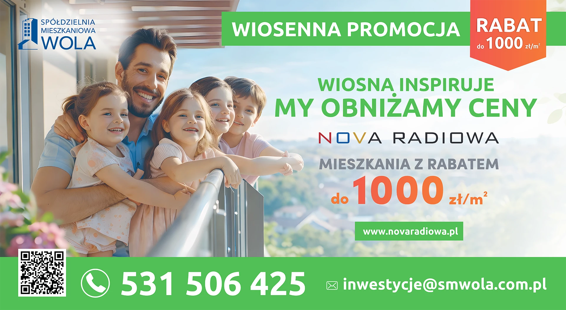 Wiosna inspiruje. My obniżamy ceny. Tylko teraz rabat do 1000 zł za mkw
